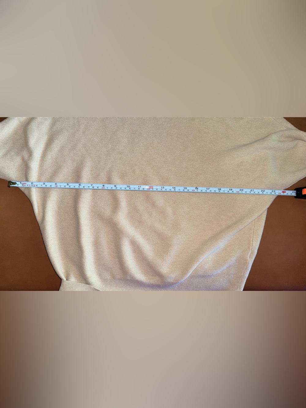 Quince Lightweight Cotton Cashmere Link-Stitch Dolman Sweater Oatmeal Medium - Picture 9 of 9